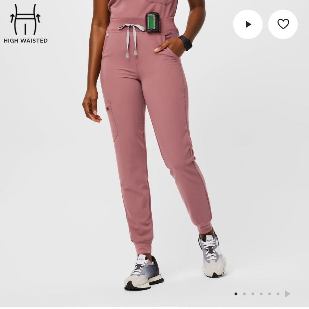 High Waisted Zamora Jogger Scrub Pants